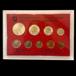 Switzerland‎ 1967 Nine UNC Coin Set